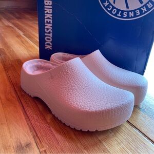 Birkenstock Cream Mules & Clogs